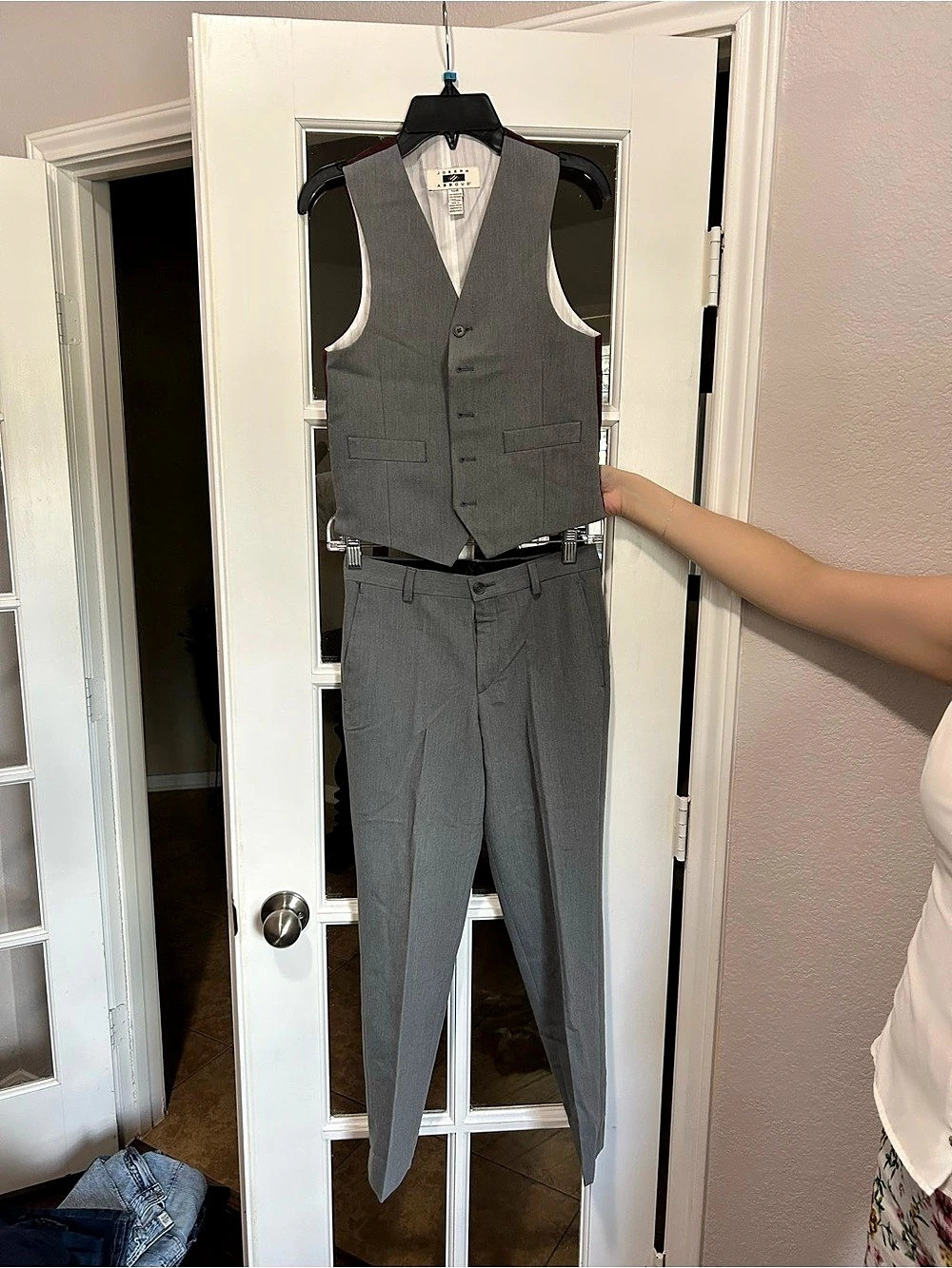 Joseph Abboud Gray Suit Set Kids Size 10 Regular Like New